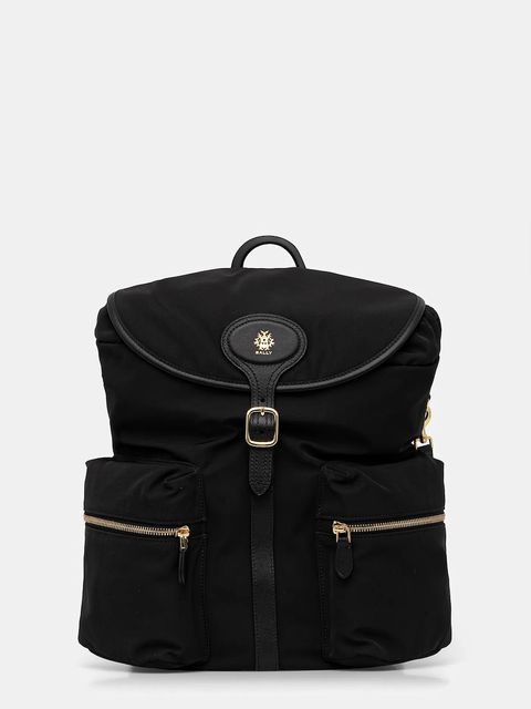 Bally plecak damski kolor czarny duży gładki WAK00X - zdjęcie produktu nr 1