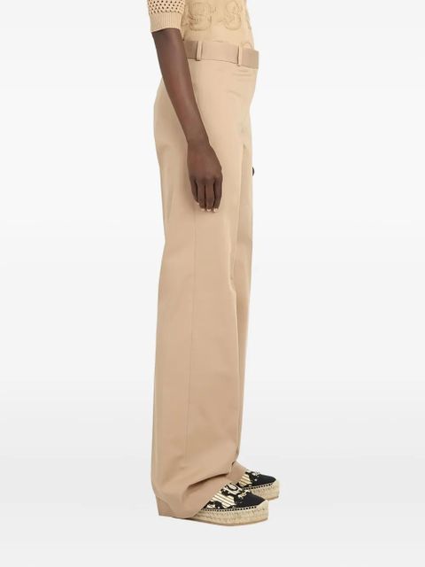 Ferragamo straight-leg cotton trousers - Neutrals
