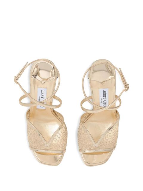 Jimmy Choo 125mm Karli platform sandals - Yellow