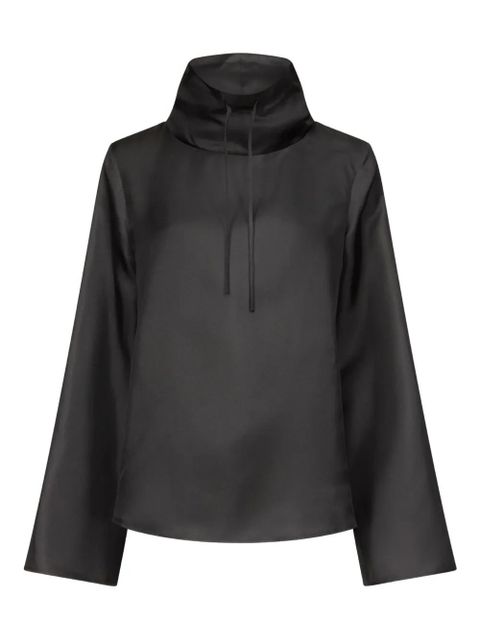 LouLou de Saison drawstring-neck long-sleeved blouse - Black - zdjęcie produktu nr 1