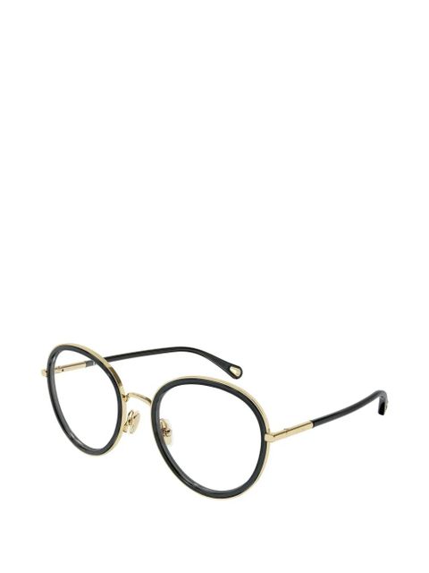 Chloé Eyewear round metal glasses - Black - zdjęcie produktu nr 2