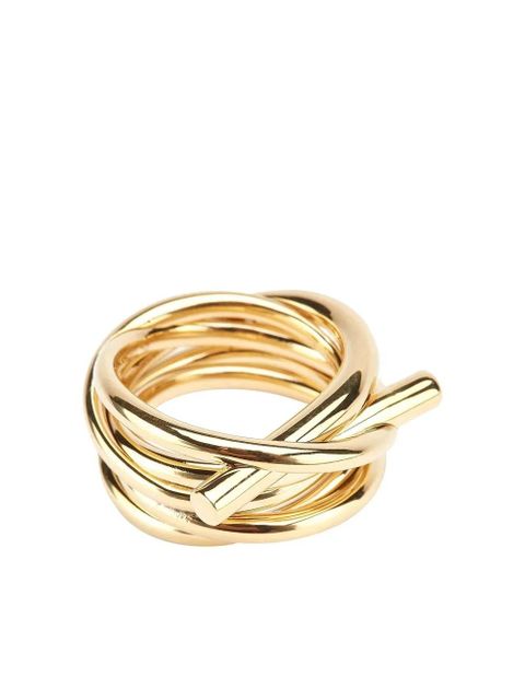 Ferragamo Gancini layered ring - Gold