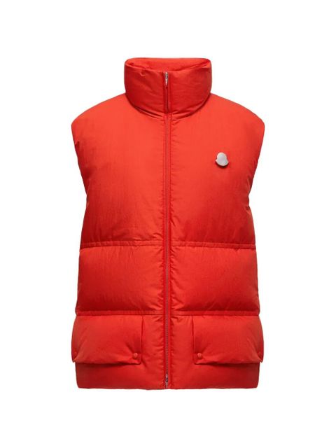 Moncler x Jil Sander logo-detail quilted gilet - Red - zdjęcie produktu nr 1