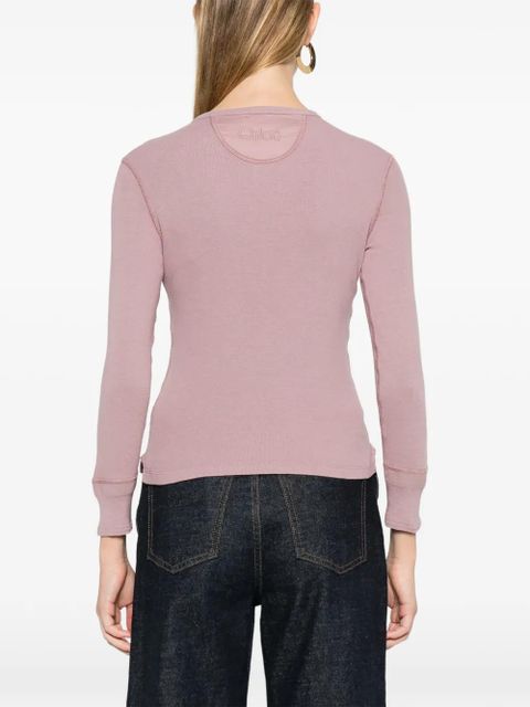 Chloé henley top - Purple