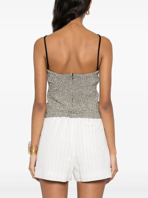 Nanushka Soraia top - Black