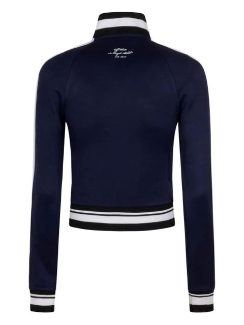 Off-White ribbed zip Jacket - Blue