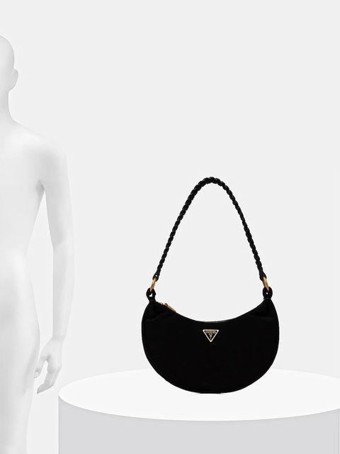 Guess torebka zamszowa AMITA kolor czarny HWSB95 39720