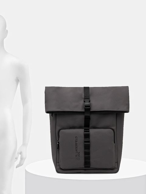 Karl Lagerfeld Jeans plecak kolor szary duży gładki B1M30146