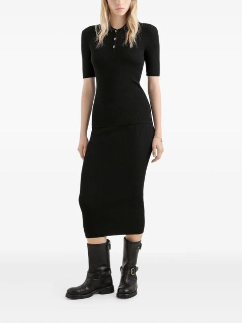 Dolce & Gabbana ribbed midi skirt - Black - zdjęcie produktu nr 2