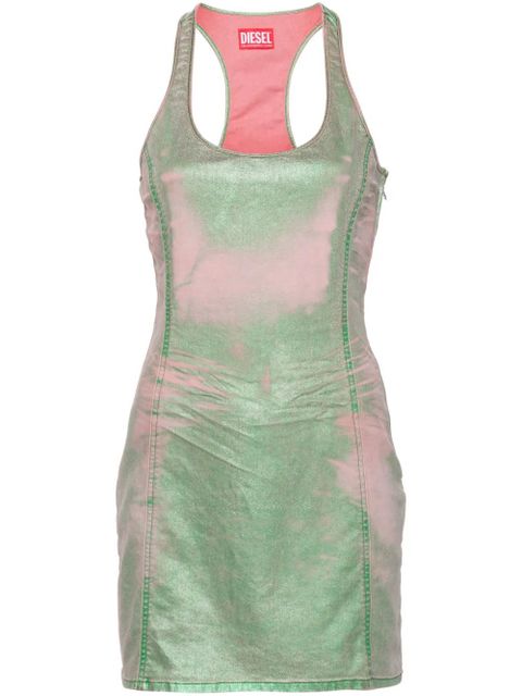 Diesel De-Arlyn-S laminated mini dress - Pink - zdjęcie produktu nr 1