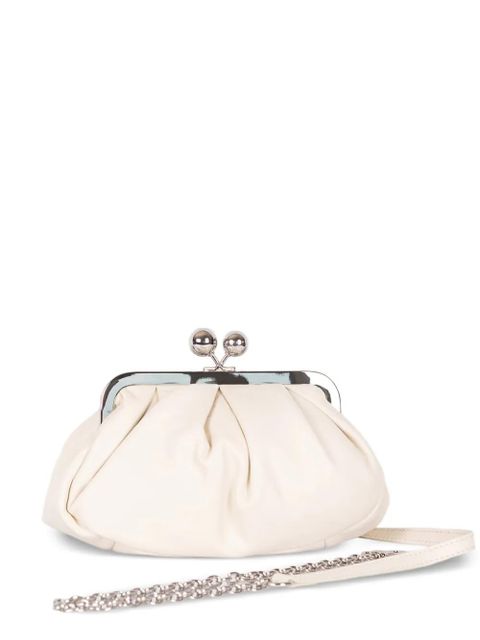 Weekend Max Mara Small Pasticcino ruched chain clutch bag - Neutrals - zdjęcie produktu nr 1