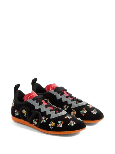 Valentino Garavani Chromathon velvet sneakers - Black
