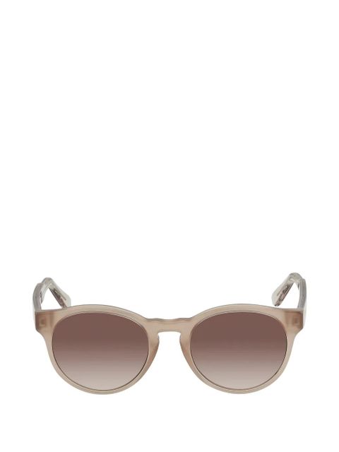 Ferragamo full rim round sunglasses - Neutrals - zdjęcie produktu nr 1