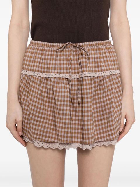Reformation Tavia skirt - Brown - zdjęcie produktu nr 2