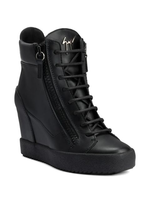 Giuseppe Zanotti Addy wedge sneakers - Black - zdjęcie produktu nr 2