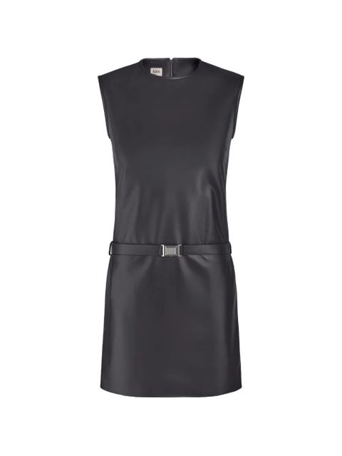 Tod's belted leather mini dress - Black - zdjęcie produktu nr 1