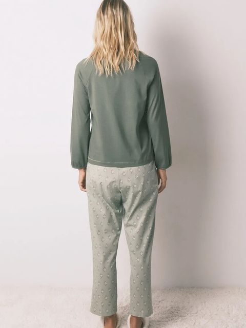 women'secret komplet piżamowy bawełniany damska kolor zielony bawełniana 3592466 - zdjęcie produktu nr 2