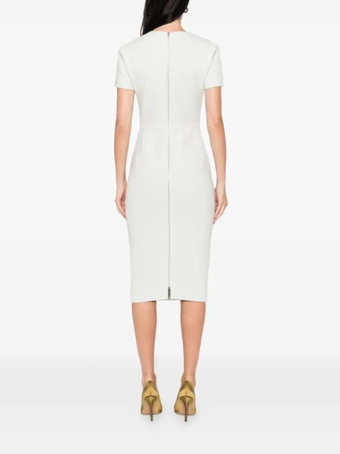 Victoria Beckham short-sleeve midi dress - Green