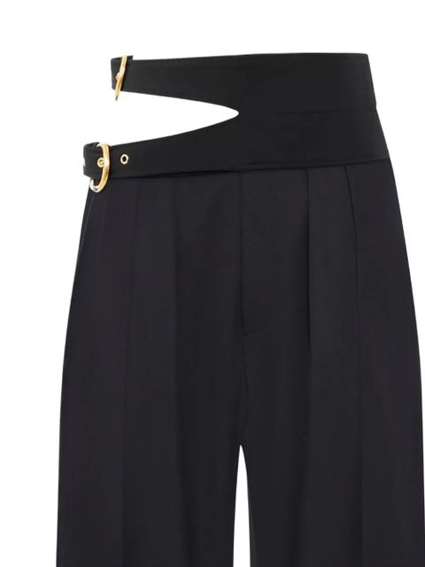 Chloé buckle high-waisted trousers - Black - zdjęcie produktu nr 2