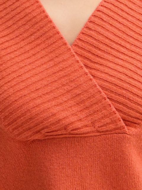 United Colors of Benetton sweter z dodatkiem wełny damski kolor pomarańczowy 1444D403H