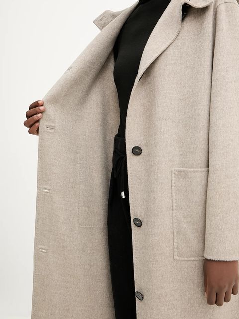 Liviana Conti płaszcz wełniany kolor brązowy F5WW72