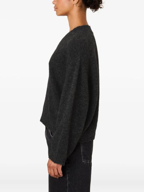 American Vintage East v-neck ribbed sweater - Grey