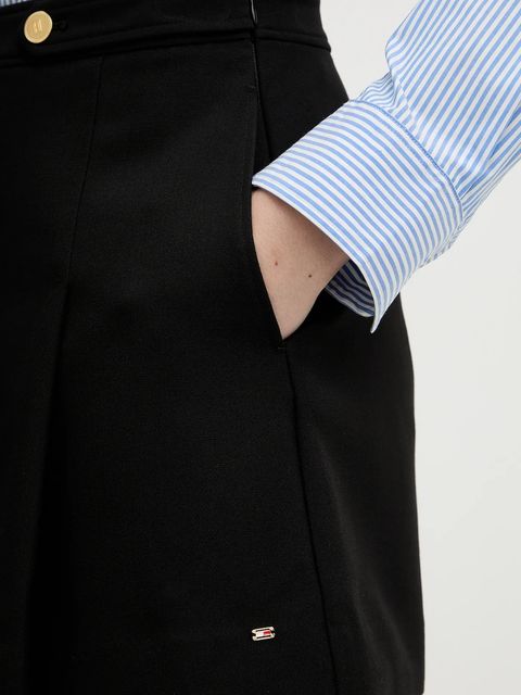 Tommy Hilfiger spódnica kolor czarny mini rozkloszowana WW0WW47788