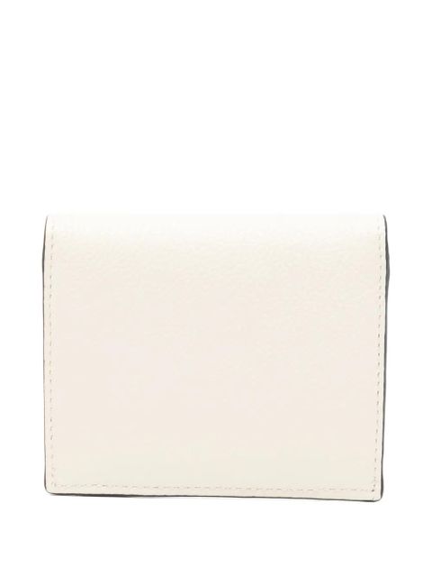 TOTEME T-lock leather cardholder - Neutrals