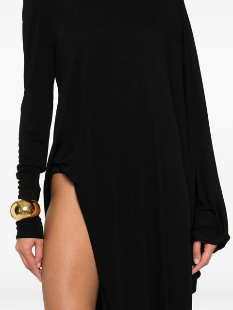 TOM FORD cut-out draped dress - Black