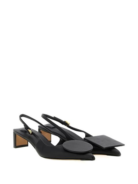 Jacquemus 40mm The low Duelo pumps - Black