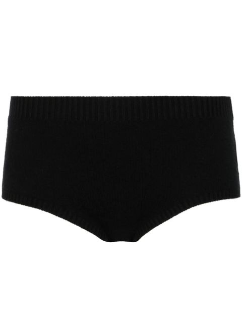 Alanui Finest knitted cullote shorts - Black - zdjęcie produktu nr 1