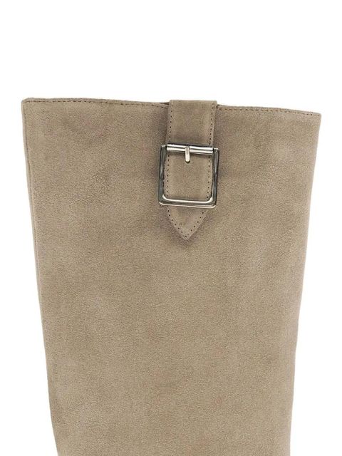 ALOHAS 45mm Ryder buckle-detail suede boots - Neutrals