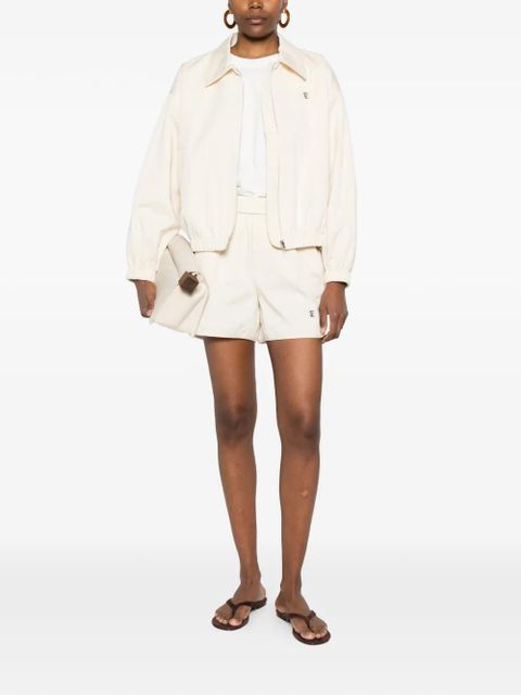 Eleh logo-embroidered shorts - Neutrals - zdjęcie produktu nr 2