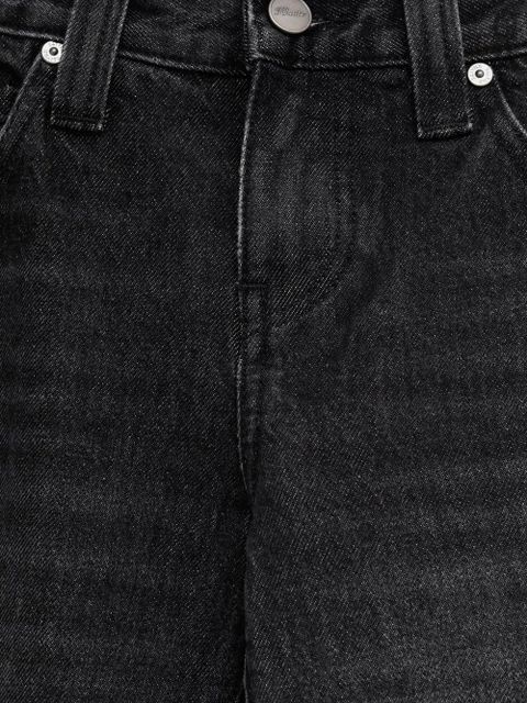 KHAITE cuffed denim jeans - Black