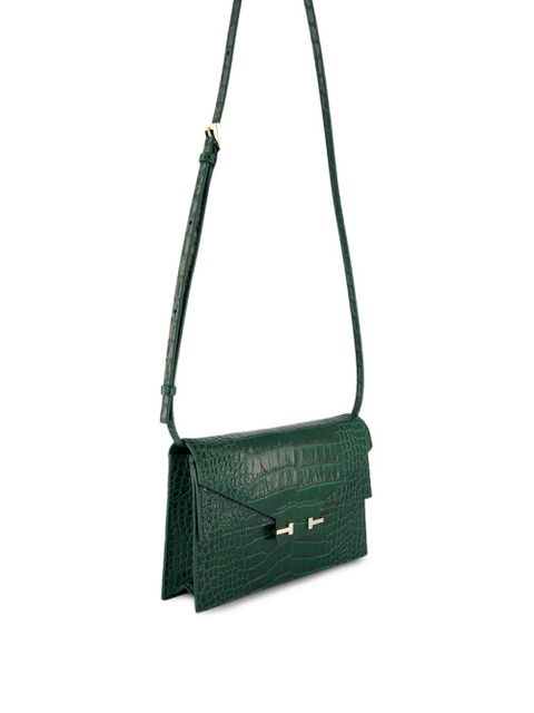 TOM FORD crocodile-effect shoulder bag - Green