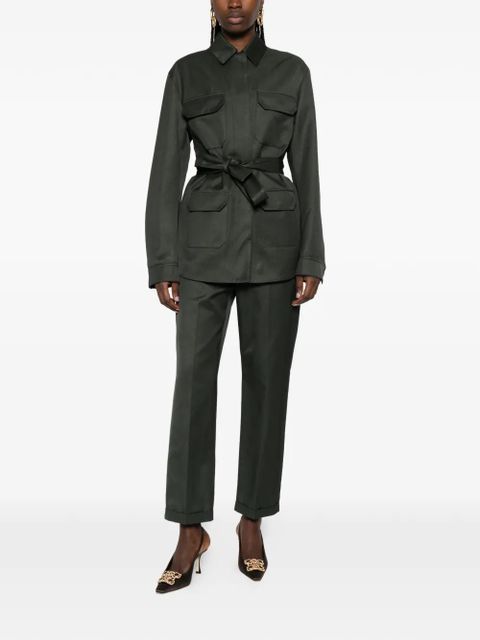 TOM FORD cuffed trousers - Green - zdjęcie produktu nr 2