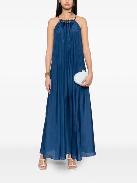 ZIMMERMANN Aster bead-embellished-neckline dress - Blue - zdjęcie produktu nr 2