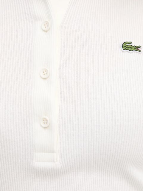 Lacoste longsleeve bawełniany kolor beżowy DF5281