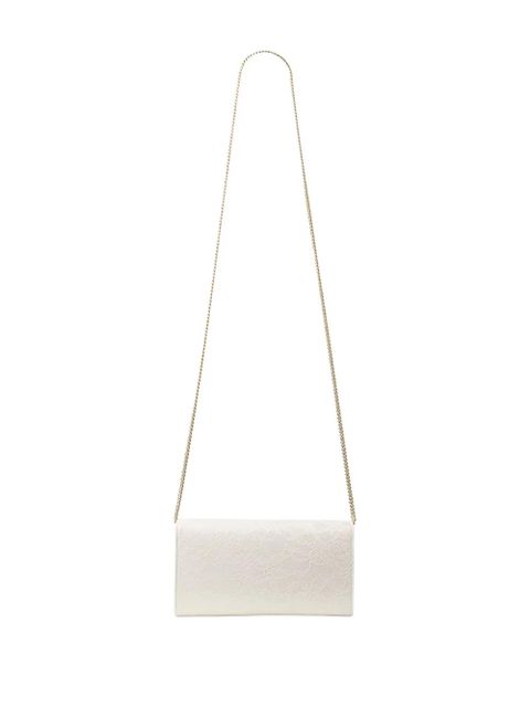 Jimmy Choo Emmie floral chain clutch bag - White - zdjęcie produktu nr 2
