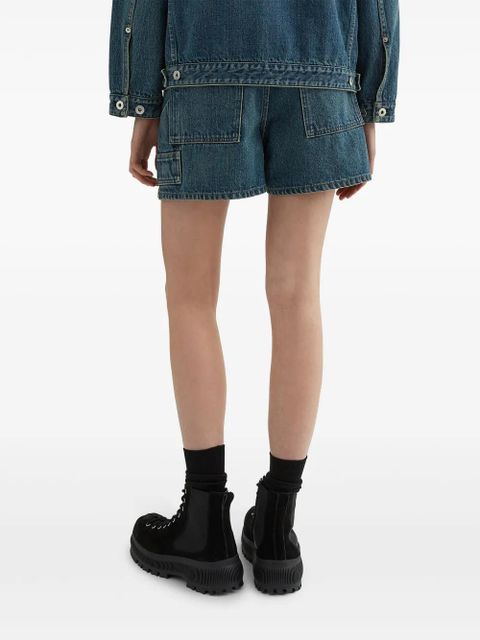 JIL SANDER+ high-rise denim shorts - Blue
