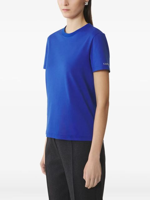 Lanvin tie-detail cotton T-shirt - Blue - zdjęcie produktu nr 2