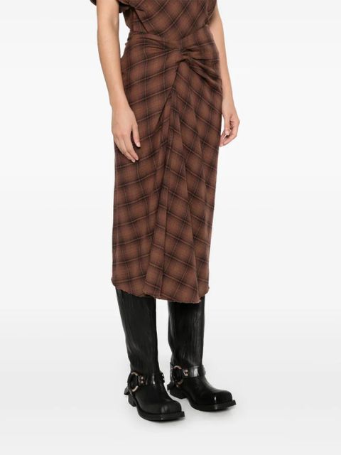 MARANT ÉTOILE Nicole midi skirt - Brown