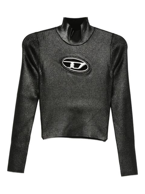 Diesel high-neck ribbed top - Black - zdjęcie produktu nr 2