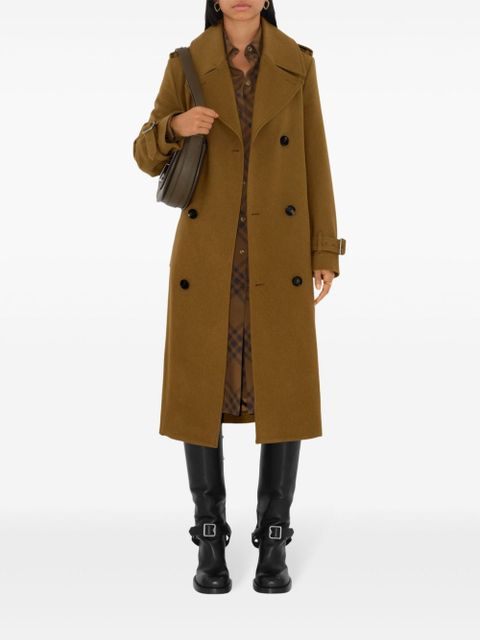 Burberry belted cashmere trench coat - Brown - zdjęcie produktu nr 2