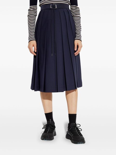 Moncler pleated midi skirt - Blue