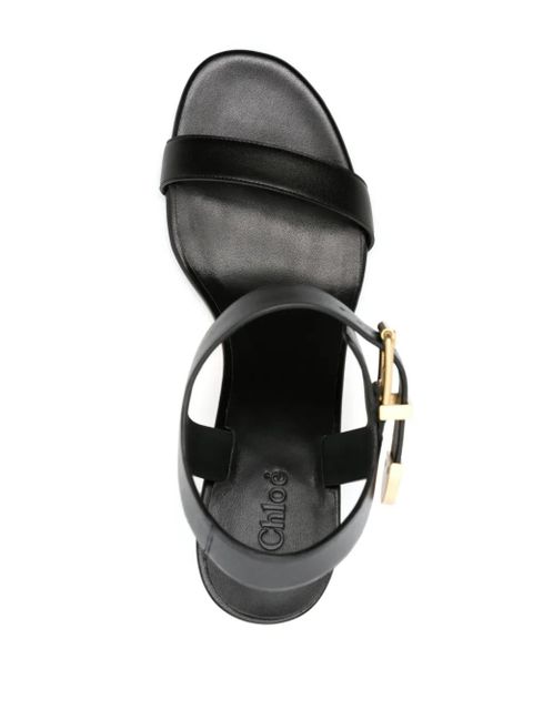 Chloé Rebecca 70mm wedge sandals - Black