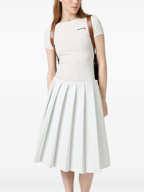 Miu Miu x Petit Bateau embroidered T-shirt - White