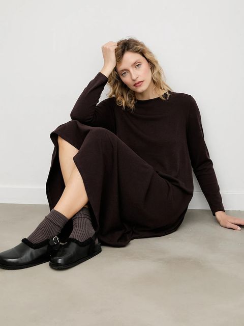 Answear.LAB sukienka kolor brązowy mini rozkloszowana - zdjęcie produktu nr 1