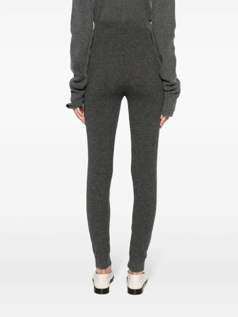 Saint Laurent high-waisted cashmere leggings - Grey