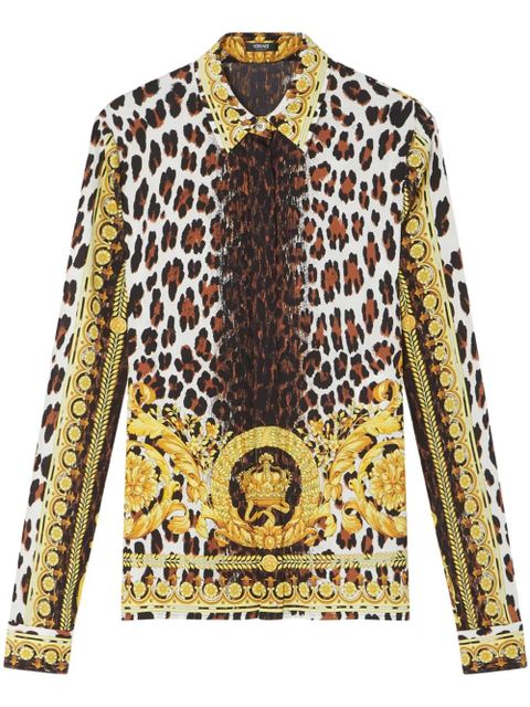 Versace leopard-print blouse - Yellow - zdjęcie produktu nr 1